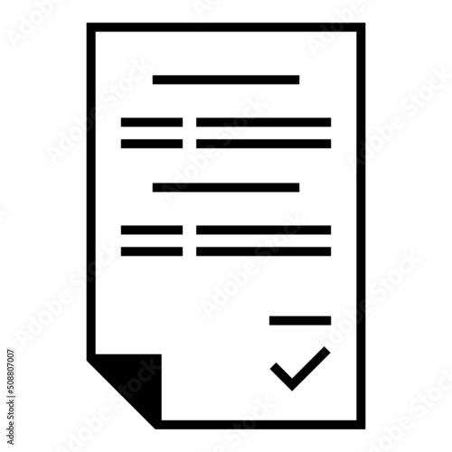 valid letter icon on transparent background