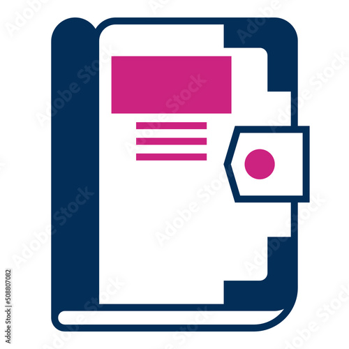 chapter book icon on transparent background