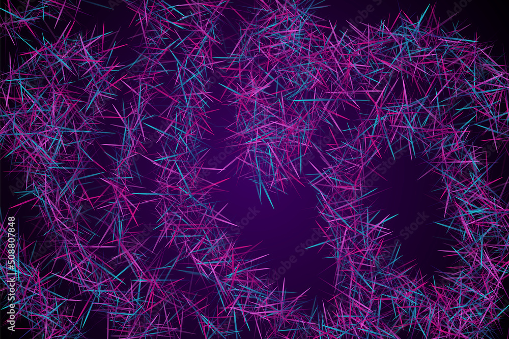 Digital geometric blue lines streams visual technology concept. Abstract scientific background