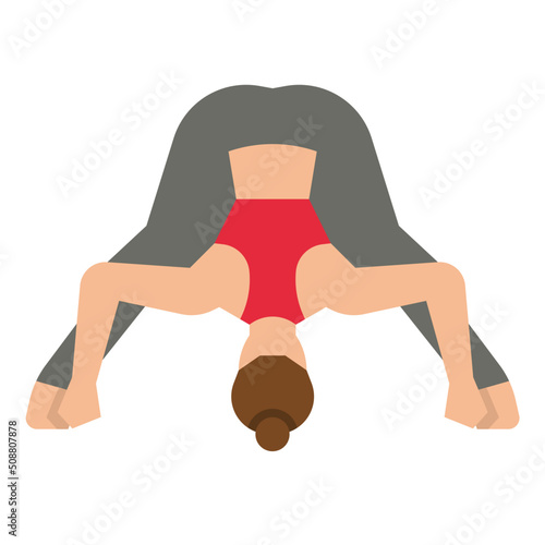 yoga flat icon