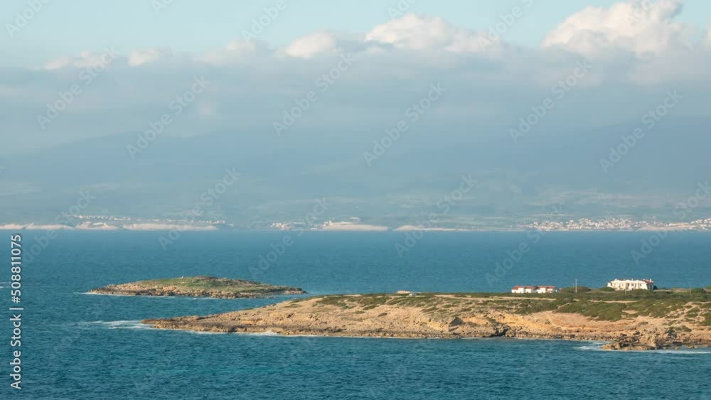 time lapse small peninsula in the mediterranean sea time lapse small peninsula in the mediterranean sea