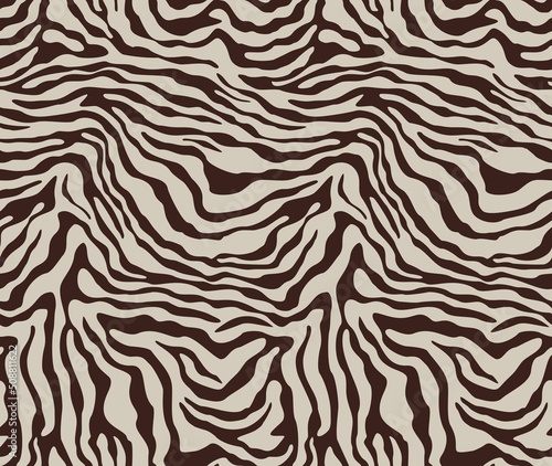 
Seamless zebra print, fashion texture for textiles, animal pattern.
