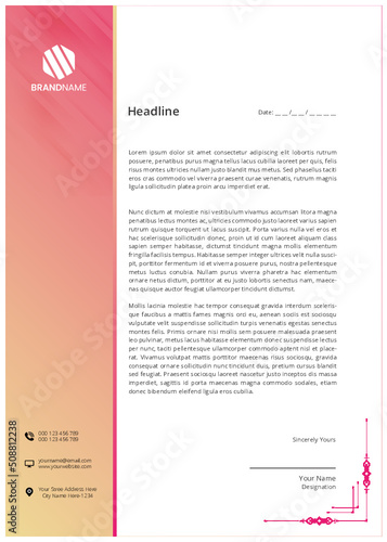 Elegant Professional Modern corporate Business print ready letterhead design bundles