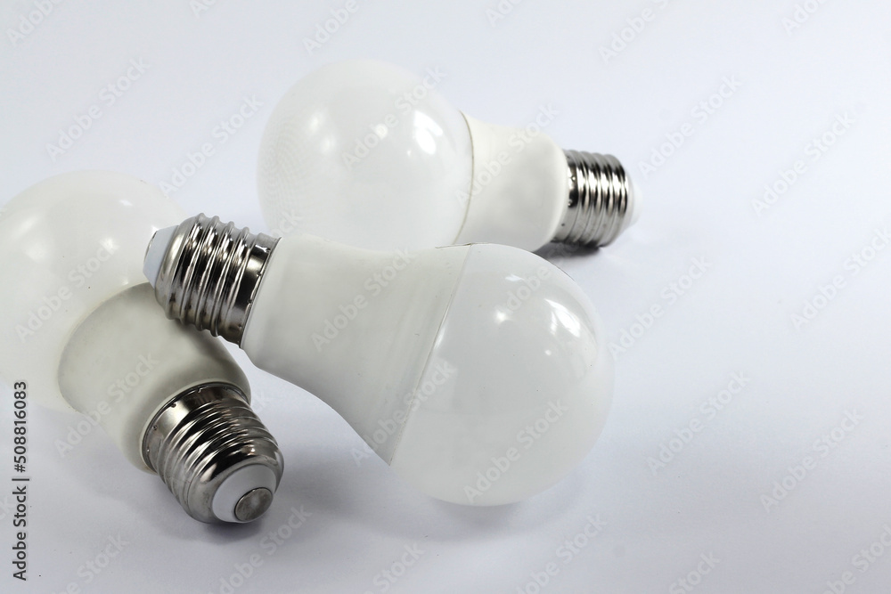 LED light bulb or lamp isolated on white background