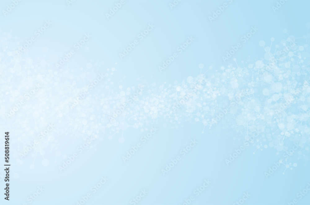 Fototapeta premium Molecular structure background. Science and technology concepts