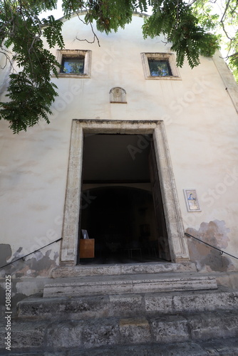 Facade of the Santa Chiara church in Cagliari. Sardinia, Italy © murasal