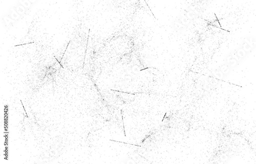 Grunge black and white pattern. Monochrome particles abstract texture. Background of cracks, scuffs, chips, stains, ink spots, lines. Dark design background surface.
