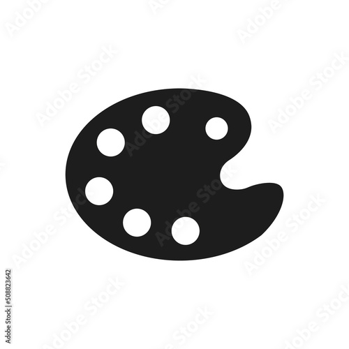 Palette icon. Vector. Flat design.	