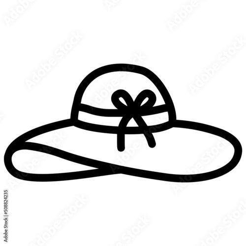 handdrawn hat icon