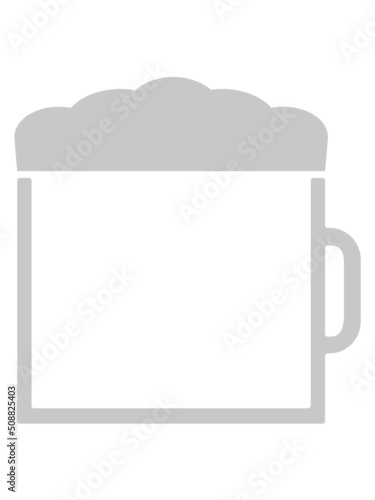 Text Rahmen Bierglas Krug 