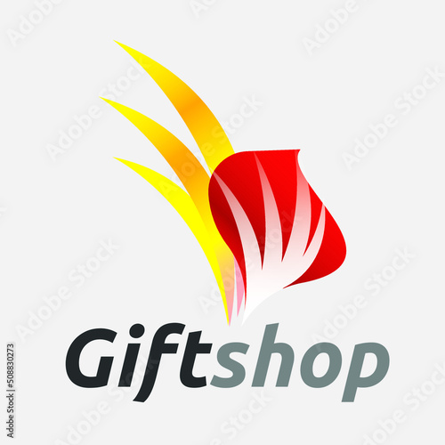 Flower Gift Shop Logo Design Template