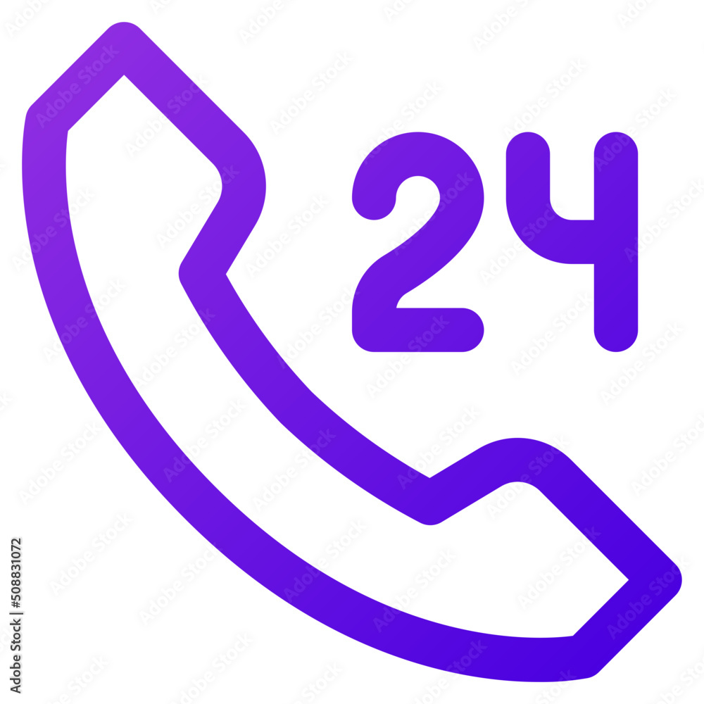24 hours service icon illustration 24 hours service icon illustration