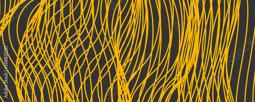 Pasta abstract background with yellow lines