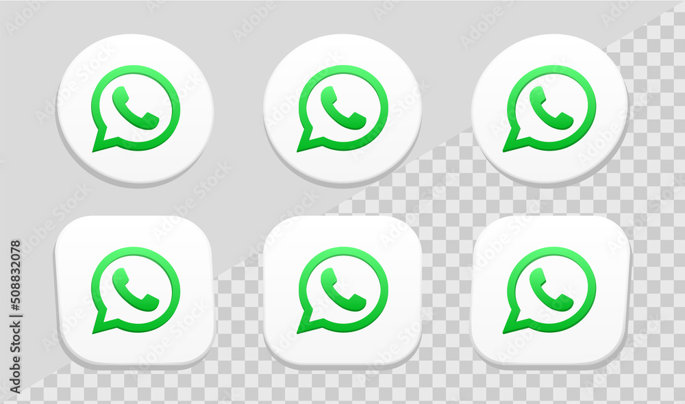 HD Green 3D WhatsApp Wa Whats App Square Logo Icon PNG | Citypng