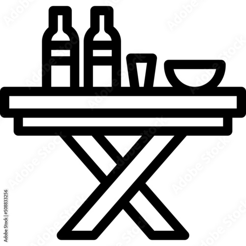 picnic table icon