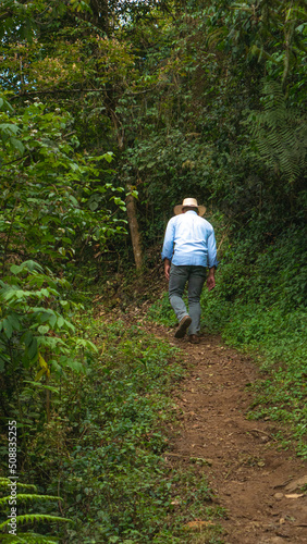 man walking in the woods © Mario