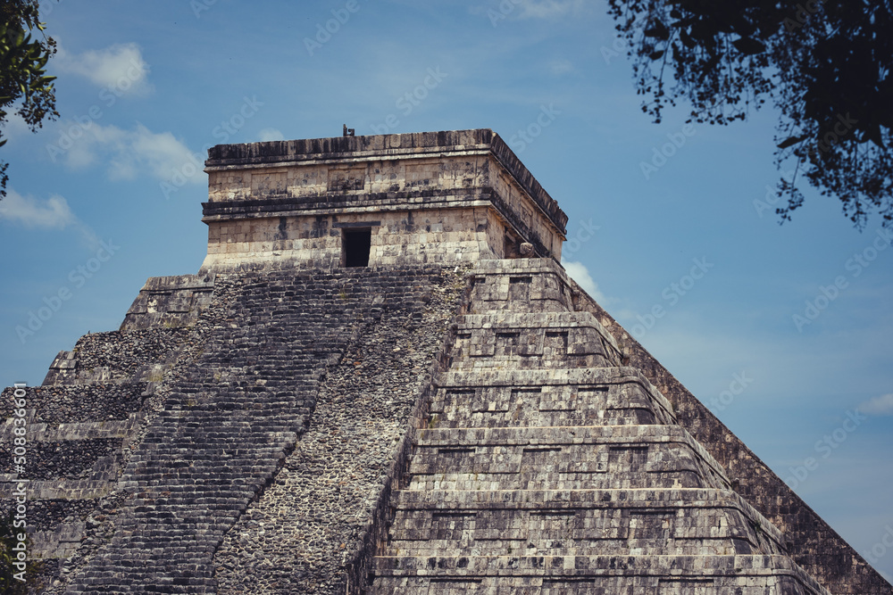 Chichen Itza mayan ruins stone pyramids in Mexico Yucatan Chichen Itza mayan ruins stone pyramids in Mexico Yucatan