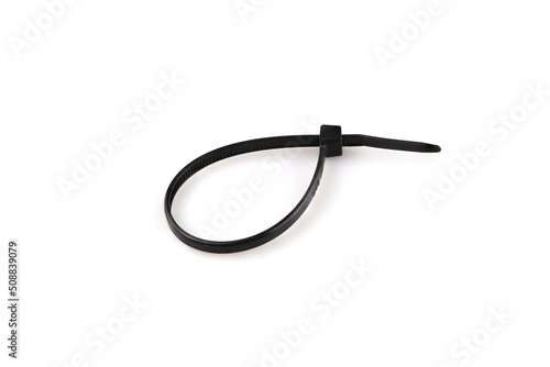 Cable ties isolated on white background