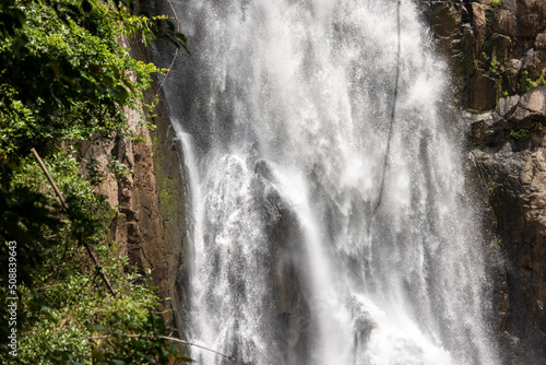 Waterfalls and beautiful nature in the forest on Khao Yai National Park in Thailand.