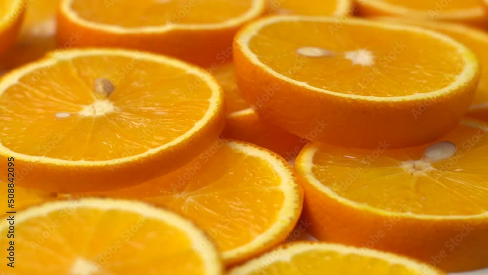 Pan shot of oranges. 360 degree reveal of mandarins. Pan shot of oranges. 360 degree reveal of mandarins.