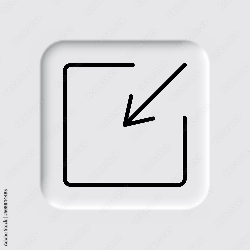 External link simple icon, vector. Flat design. Neumorphism design.ai External link simple icon, vector. Flat design. Neumorphism design.ai