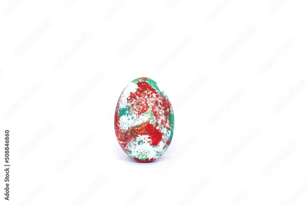 Colorful Easter egg on on white background. Colorful Easter egg on on white background.