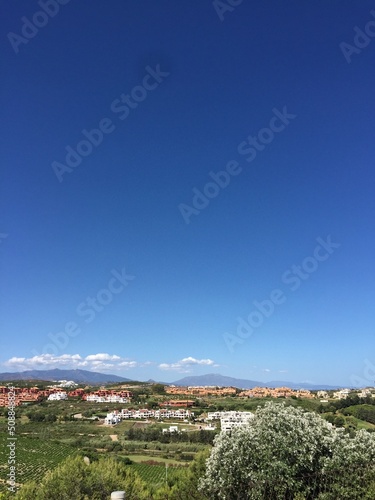 view from the top of the hill