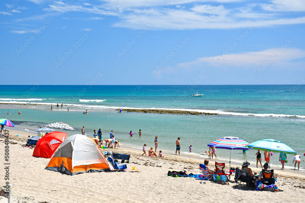 Bathtub Reef Beach on South Hutchinson Island in Stuart, Florida in Martin County