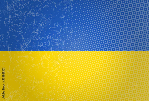 Ukraine Flag emblem abstract design background