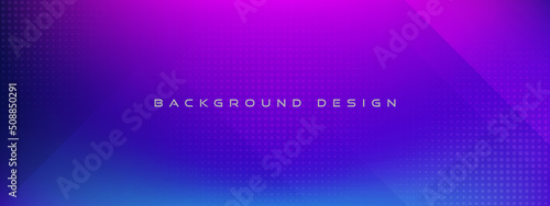 Abstract blue and purple banner background. Vector long banner for social media post, website header