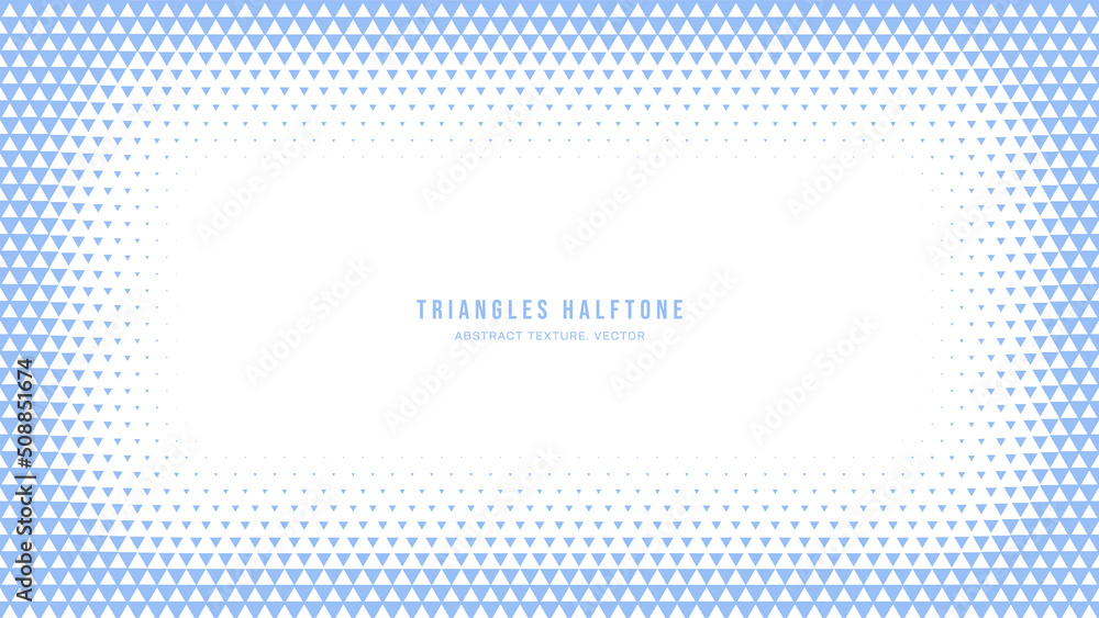Triangles Halftone Geometric Pattern Vector Rounded Frame White Blue Abstract Background. Faded Chequered Triangle Particles Subtle Texture. Half Tone Art Graphic Minimalist Pure Light Wide Wallpaper Triangles Halftone Geometric Pattern Vector Rounded Frame White Blue Abstract Background. Faded Chequered Triangle Particles Subtle Texture. Half Tone Art Graphic Minimalist Pure Light Wide Wallpaper