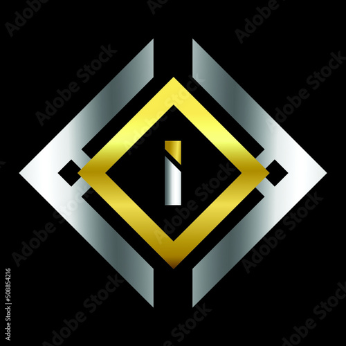 Premium luxury Vector elegant gold and silver font Letter I Template for company logo with monogram element 3d Design Free Download Premium luxury Vector elegant gold and silver font Letter I Template for company logo with monogram element 3d Design - GFXLoad