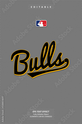 Grey Jersey baseball team logo printable embroidery text effect editable premium vector