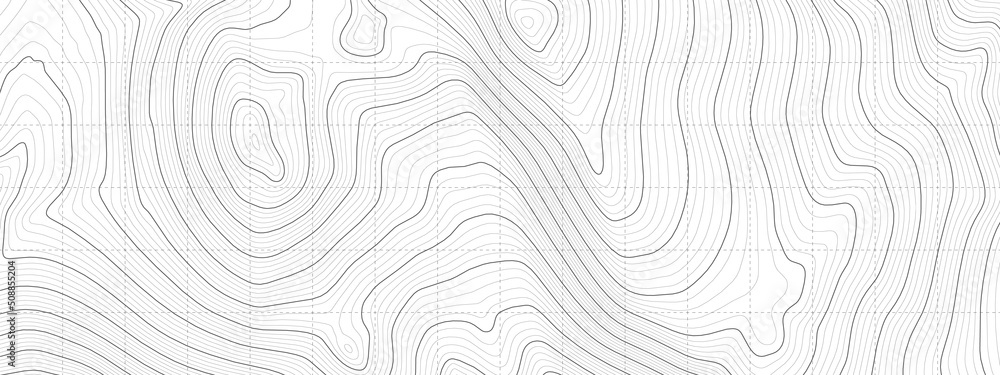 Vector Black White Topography Contour Outline Map With Relief Elevation Abstract Wide Background. Vintage Cartographic Art Old Geographic Territory Treasure Hunt Adventure. Topographic Wide Wallpaper Vector Black White Topography Contour Outline Map With Relief Elevation Abstract Wide Background. Vintage Cartographic Art Old Geographic Territory Treasure Hunt Adventure. Topographic Wide Wallpaper