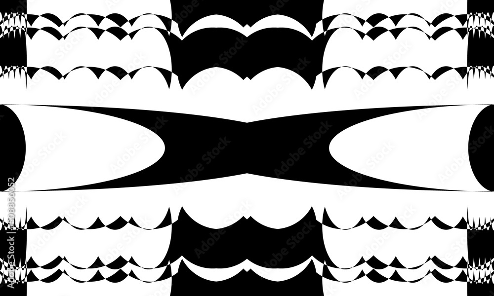 black and white texture for modern opart style covers Stock Vector