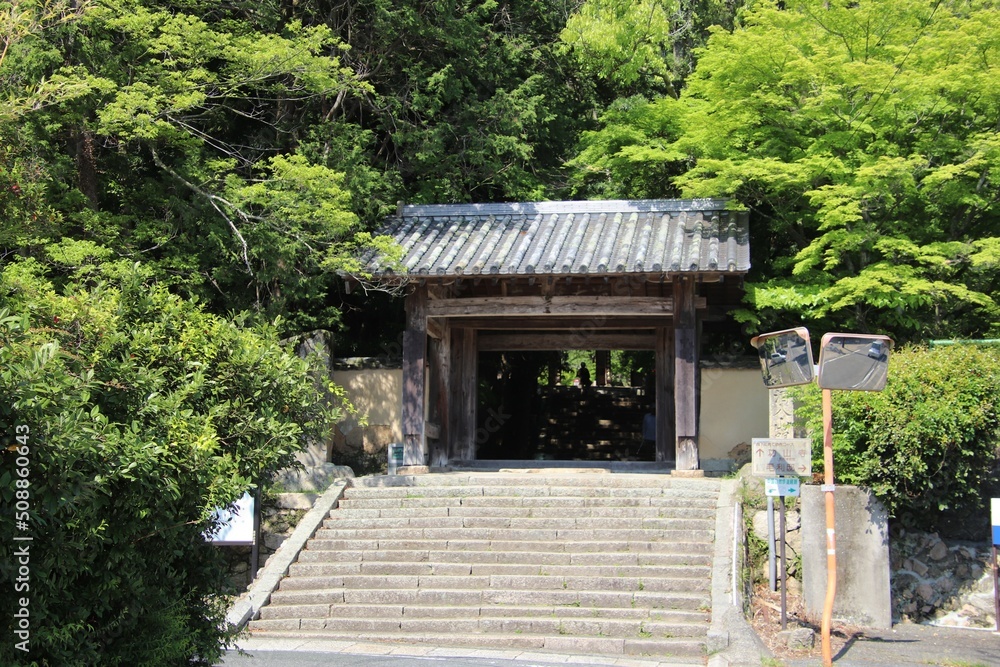 下関市長府の功山寺総門 下関市長府の功山寺総門