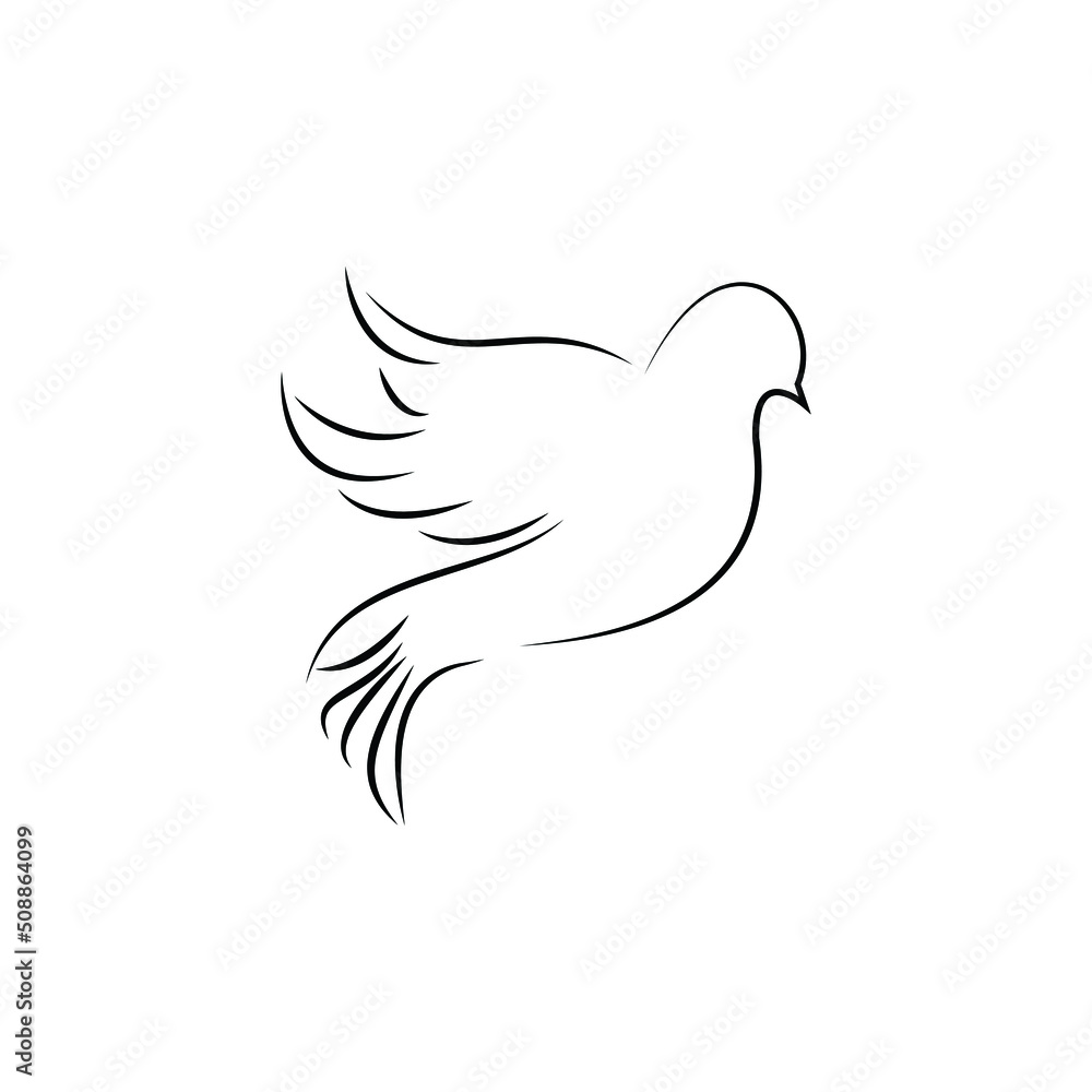 bird silhouette illustration beautiful outline design art bird silhouette illustration beautiful outline design art