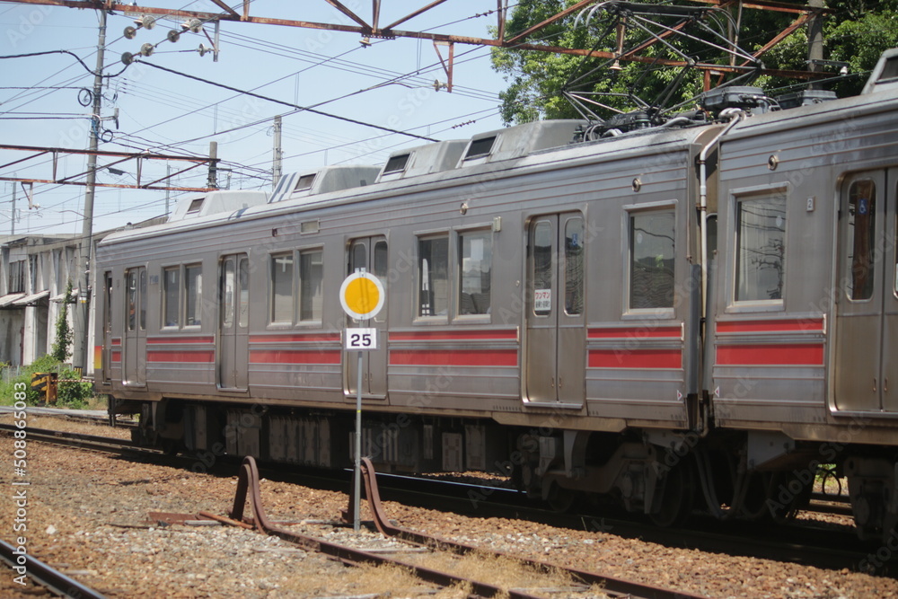 Fototapeta premium 富山地方鉄道の電車