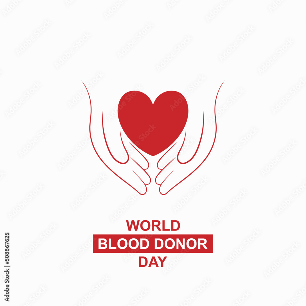 banner design for world blood donation day