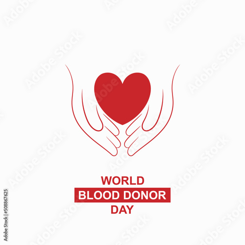 banner design for world blood donation day
