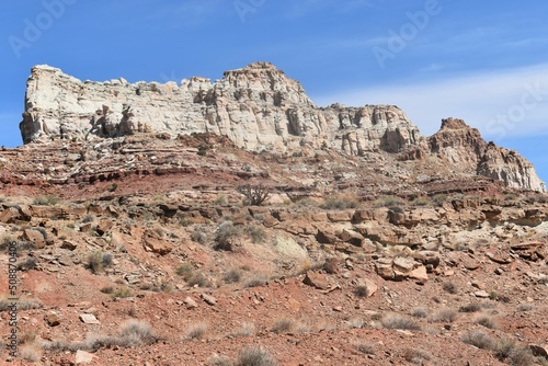 canyon formation in the desert