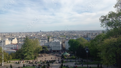 Mont martre, vue sur tout Paris photo