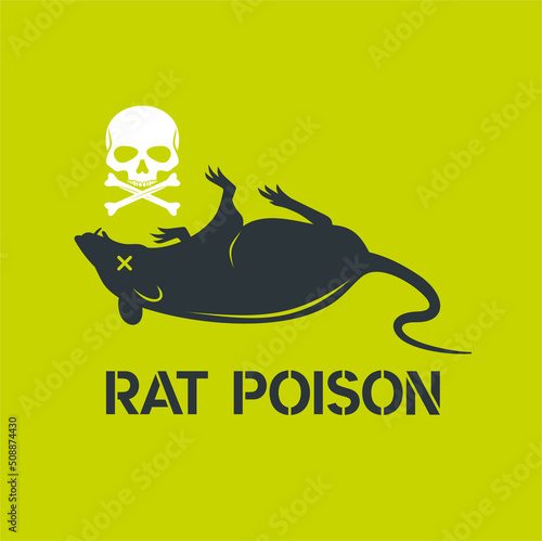 rat poison, danger information.