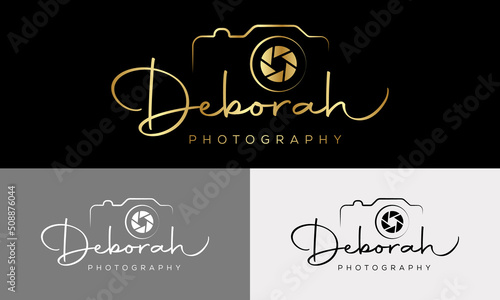 Camera photography logo icon vector template