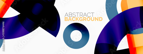 Color geometric stripes, lines abstract background. Minimal geometric template for wallpaper, banner, presentation