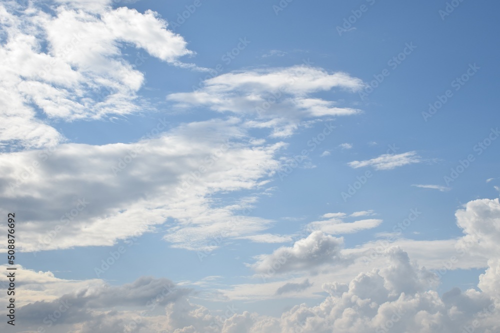 Cloudscape with blue sky and white clouds Cloudscape with blue sky and white clouds