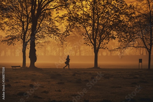 jogger in the park 