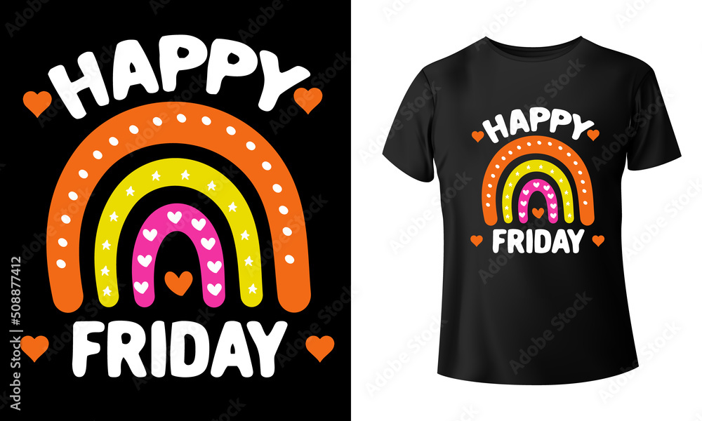 Happy Friday t-shirt design Happy Friday t-shirt design