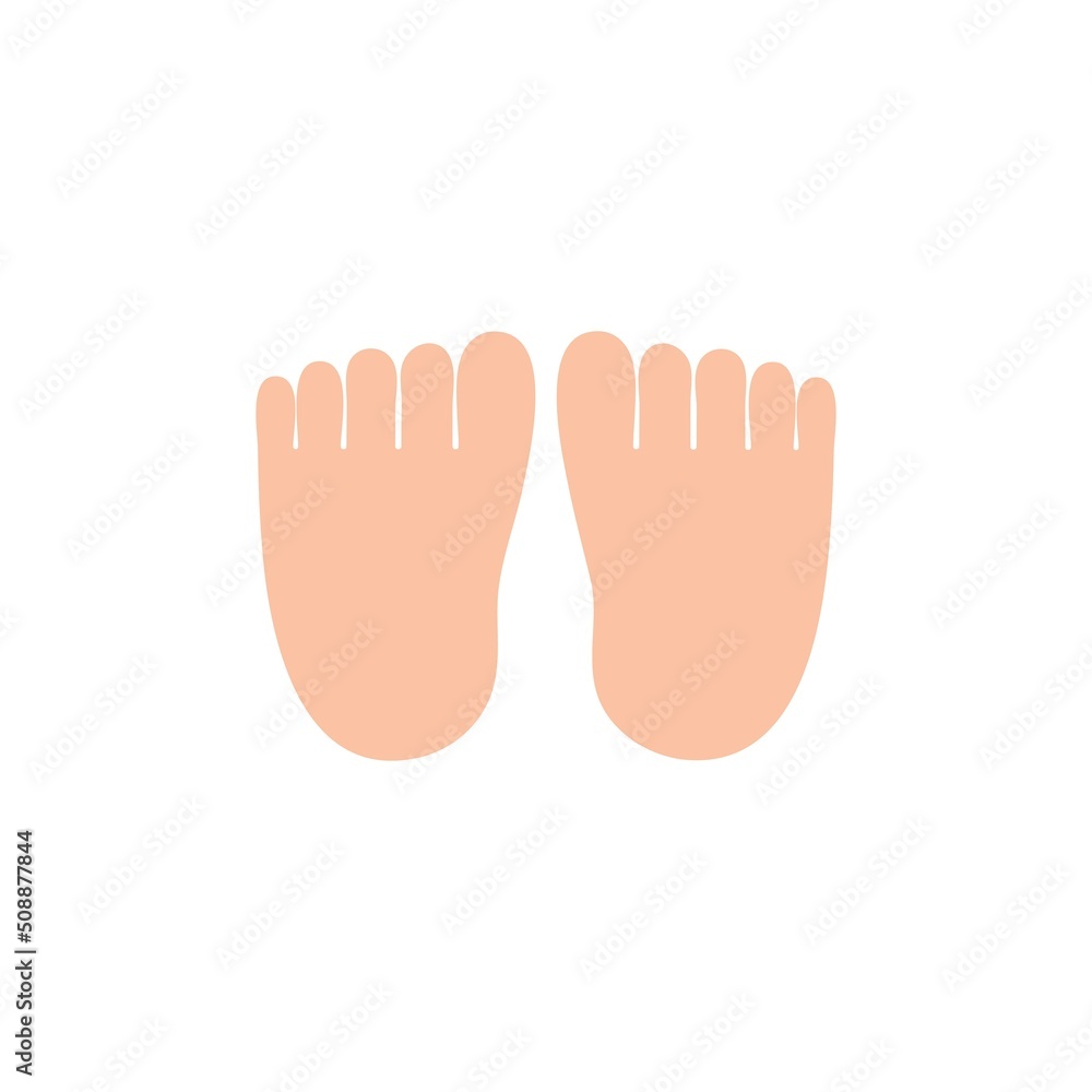 Foot finger icon logo vector Foot finger icon logo vector