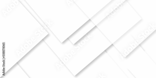 Abstract white background with diamond and triangle shapes layered in modern abstract pattern white background. geometric lines angles shapes in white and gray layers of transparent material. 